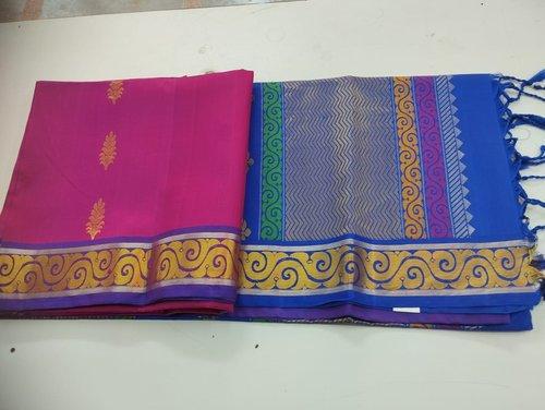 SOFT SILK SAREE WITH BLOUSE